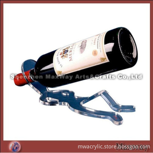 Acrylic clear elegant human shaped bottle display stand/holder